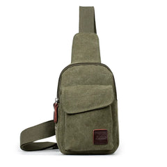 Canvas Chest Bag Men Shoulder Bag Crossbody Bag