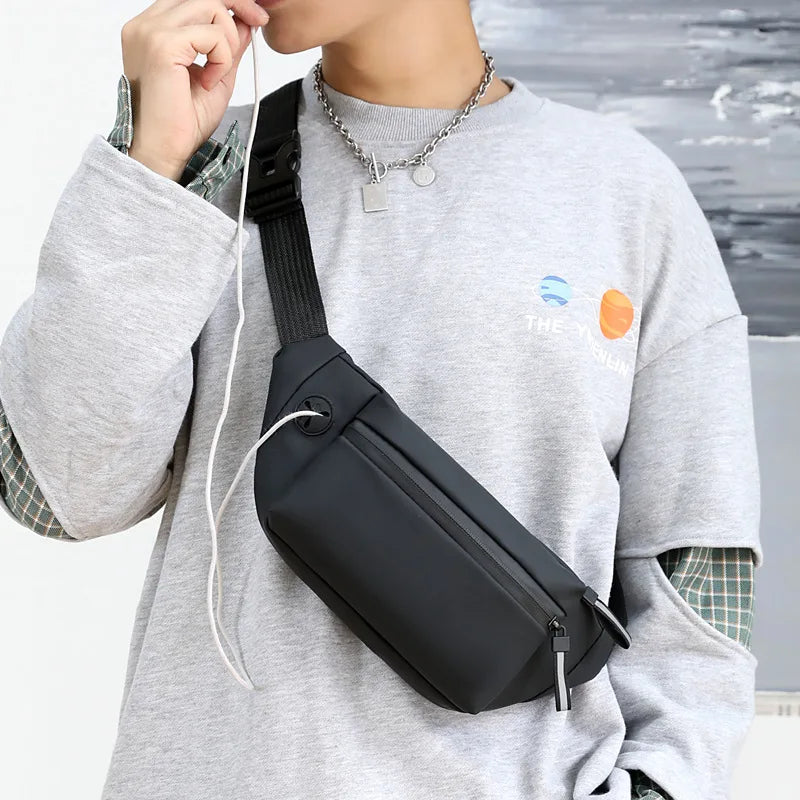 Waterproof Men's Chest Bag Fanny Pack for Outdoor Sports