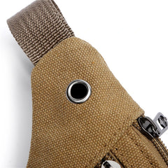 Waterproof Chest Bag Canvas Pouch Korean-Style Waist Fanny Pack Crossbody