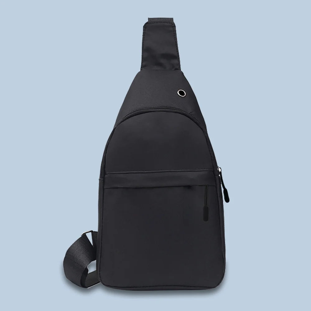 Skull Pattern Chest Bag Crossbody USB Charging Backpack