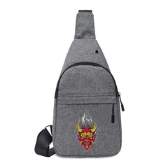 Chest Pack for Men Gym Sports Bag Monster Printing Women Waist Bag