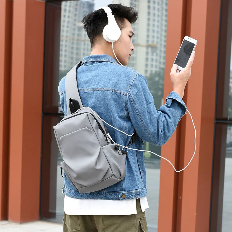 Chest Sling Pack Satchel Shoulder Bag Waterproof