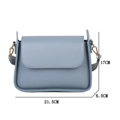 Small Flap Shoulder Bag PU Leather Clutch Crossbody Purse