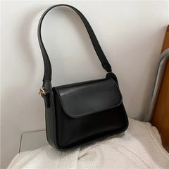 Small Flap Shoulder Bag PU Leather Clutch Crossbody Purse