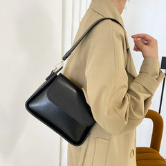 Small Flap Shoulder Bag PU Leather Clutch Crossbody Purse