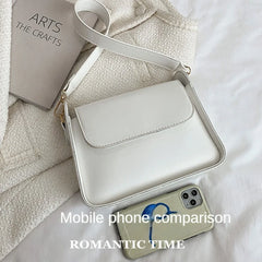 Small Flap Shoulder Bag PU Leather Clutch Crossbody Purse