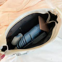 Waterproof Nylon Shoulder Bag for Women with Chains