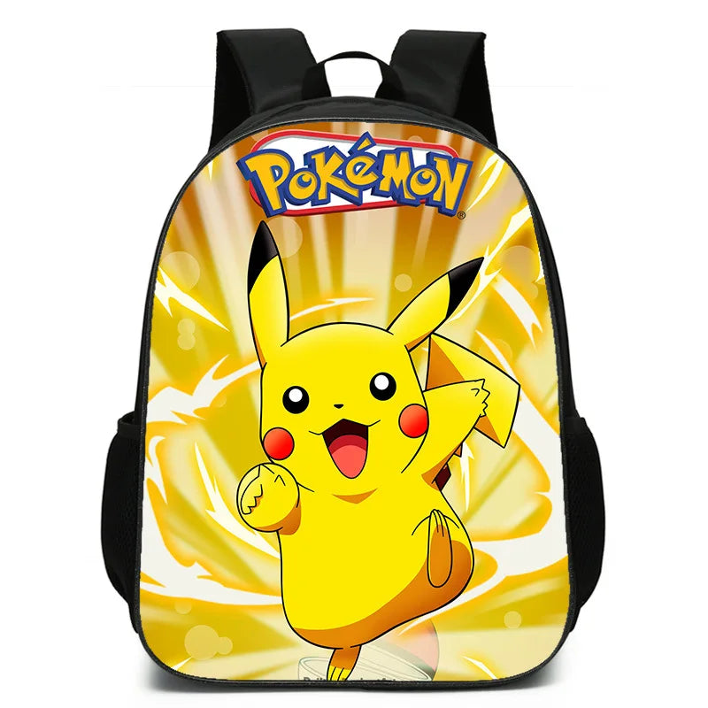Kids Cartoon Backpack 16-inch School Bag for Grades 1-3