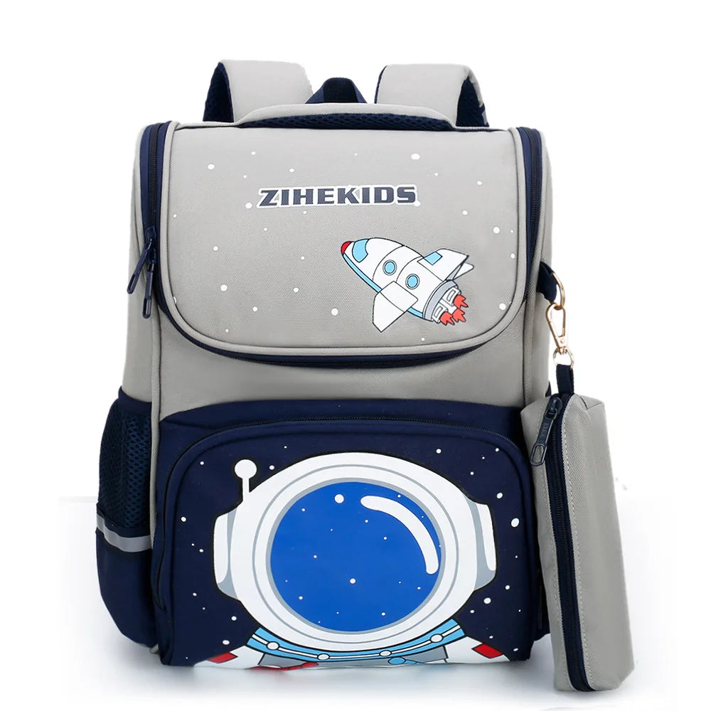 Orthopedic School Bag for Kids Large Capacity Waterproof Backpack