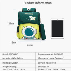 Orthopedic School Bag for Kids Large Capacity Waterproof Backpack