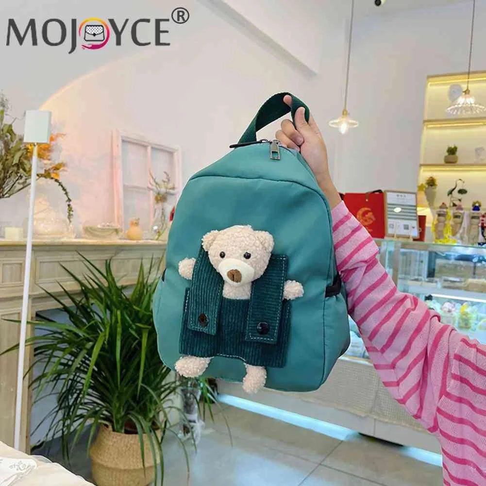 Kids Cartoon Bear Nylon Backpack for 3-8 Years Old