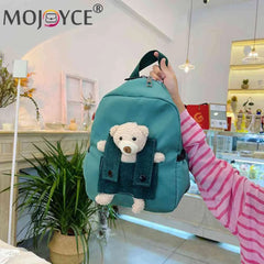 Kids Cartoon Bear Nylon Backpack for 3-8 Years Old