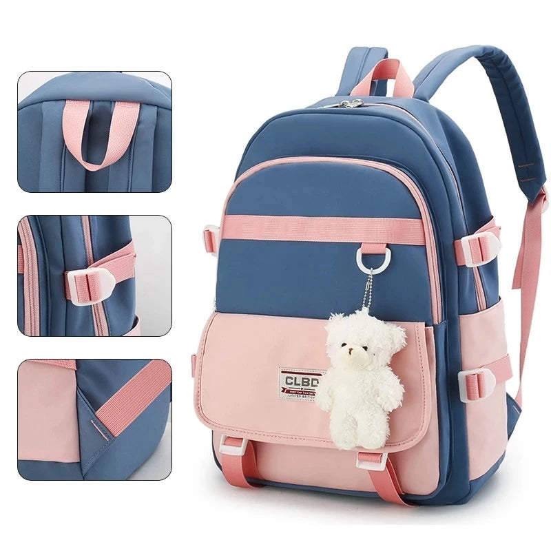 Girls Orthopedic Backpack Kids School Bag Primary School Knapsack