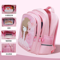 Girls Orthopedic School Backpack Princess Bag Kids Book Bag