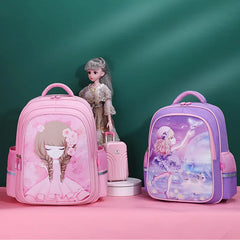 Girls Orthopedic School Backpack Princess Bag Kids Book Bag