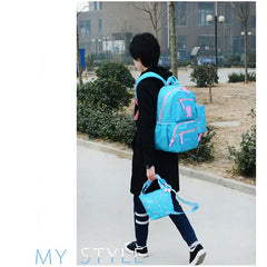 Girls Printing School Backpacks 3pcs/Set Kids Travel Shoulder Bag