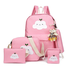 Children School Bags Girls Boys Backpacks Cartoon Print Kids Backpack