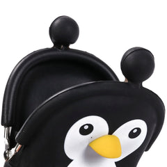 Kids Penguin Coin Purse Wallet Blue/Black/Pink