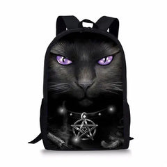 Gothic Cats Prints Children's Backpack School Bag
