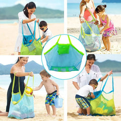 Kids Outdoor Beach Mesh Shoulder Bag Organizer Tote