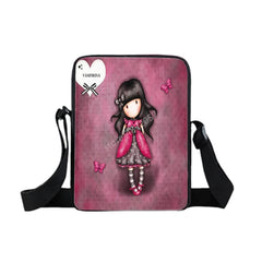 Kids Diagonal Wallet Phone Bag Cartoon Girl Messenger Bag