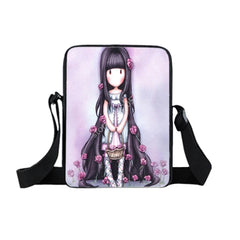Kids Diagonal Wallet Phone Bag Cartoon Girl Messenger Bag