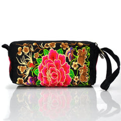 Chinese Canvas Embroidered Handbag - Portable Ladies Handbag