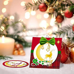 Christmas Cutting Dies Santa Claus Carbon Steel Die Cut Elk Deer Greeting Emboss