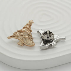 Christmas Tree Year Cartoon Little Gift Coat Bag Accessories Drop Chest Pins