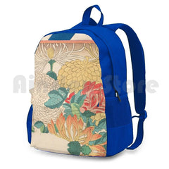 Chrysanthemum Utagawa Hiroshige 1840 Outdoor Hiking Backpack