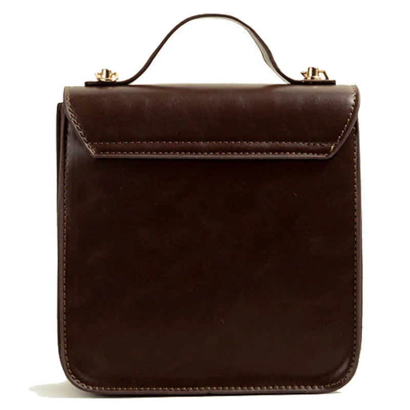 Chuwanglin Small PU Leather Shoulder Bag Vintage Crossbody Bag For Woman