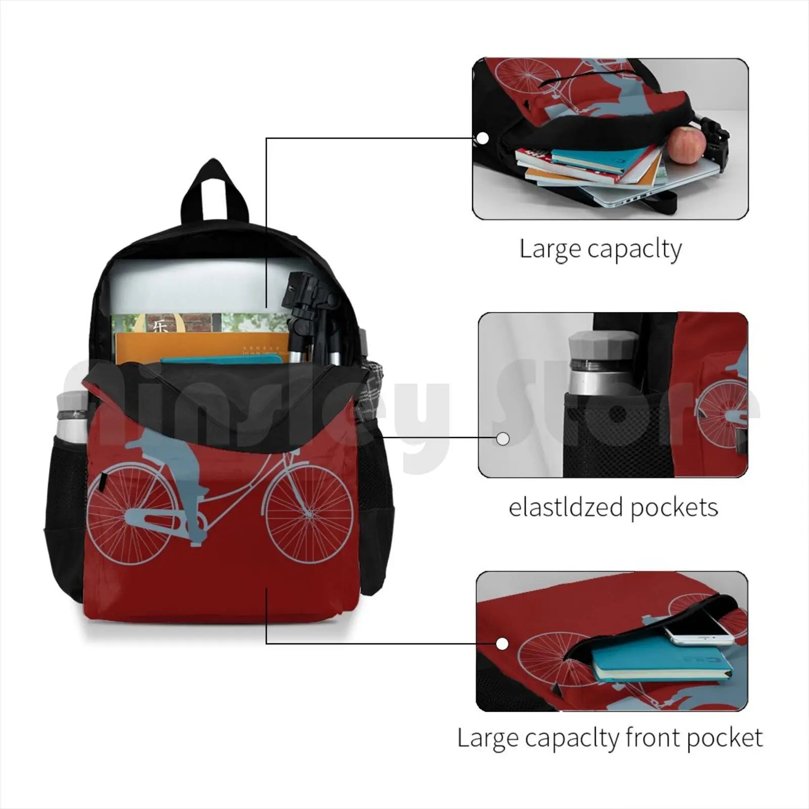 Funny Dog Outdoor Hiking Backpack Riding Climbing Bag