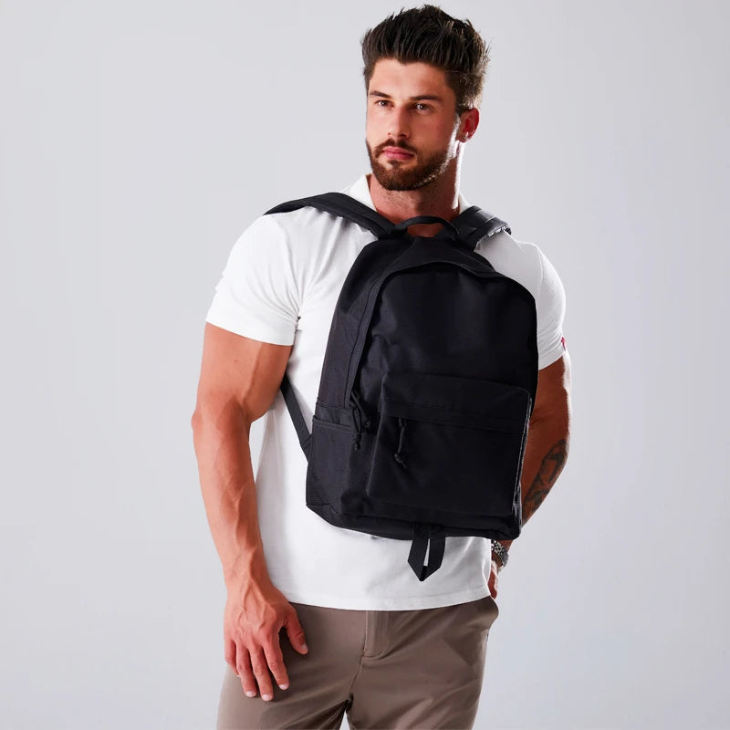 Nylon Travel Men Backpack Large Capacity School Bag Basic Casual Laptop