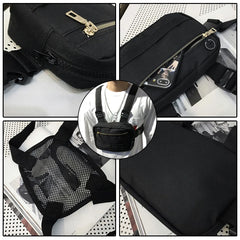 Hip-Hop Utility Chest Bag Men Crossbody Streetwear Vest Tactical Pouch