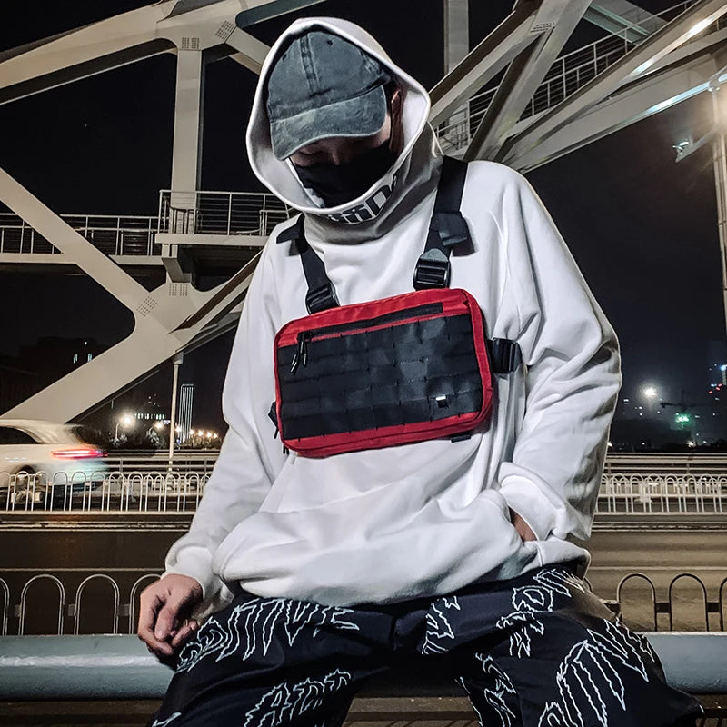 Hip-Hop Chest Utility Bag Men Women Streetwear Kanye Style Chest Rig