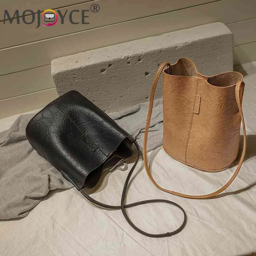 Vintage Bucket TOTES Ladies Retro Handbag for Travel