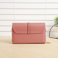Vintage Ladies Flap Bag Crossbody Shoulder Long PU Leather Handbag