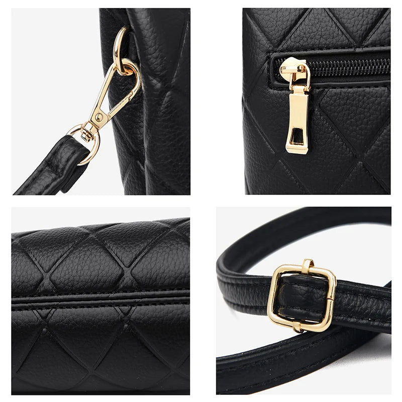 Classic Lattice Small Crossbody Bag Women's Purse Clutch Wallet