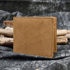 Men's Classic Leather Wallet 2 Folds Business Style Pocket Purse