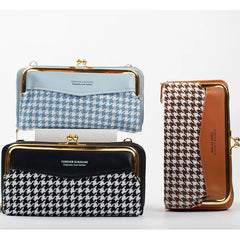 Women's Multi-function Buckle Purse Large Capacity Messenger Bag