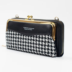 Women's Multi-function Buckle Purse Large Capacity Messenger Bag