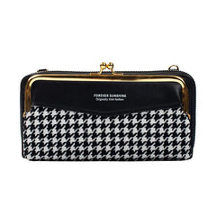 Women's Multi-function Buckle Purse Large Capacity Messenger Bag