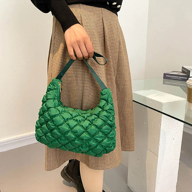 Classic Women Handbag Winter Shoulder Bags Travel Tote Armpit Satchel Clutches