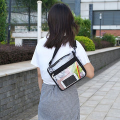 Clear Crossbody Purse Bag Stadium Approved Gym Clear Shoulder Tote Bag