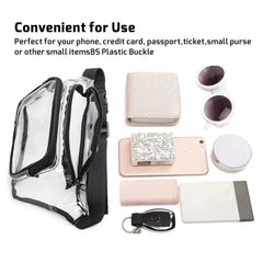 Clear Waterproof Waist Bag - Stadium Approved