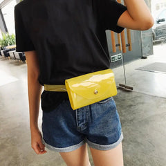 Clear Belt Fanny Packs Female Summer PVC Waist Bags Women Girls