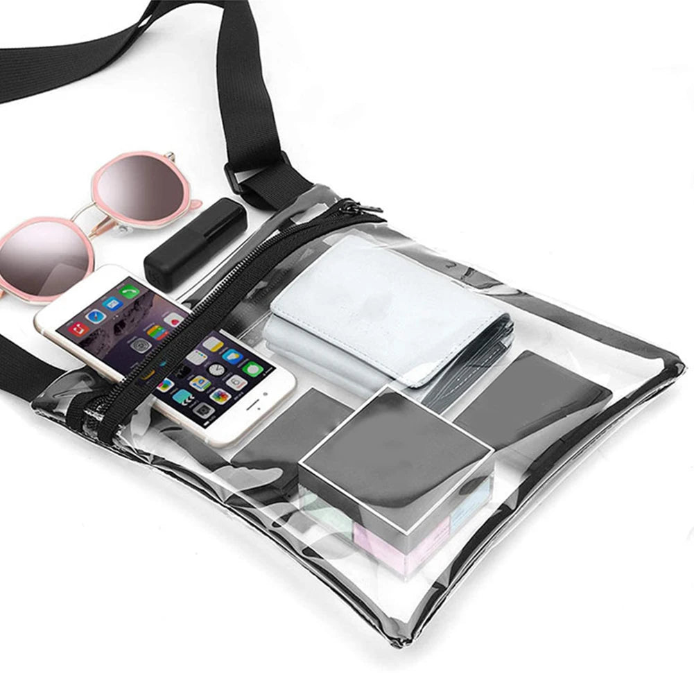 Clear PVC Translucent Jelly Crossbody Bag