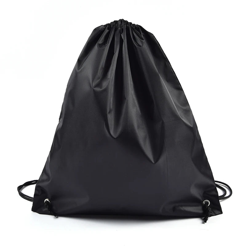 Waterproof Oxford Sports Bag Drawstring Belt Riding Backpack Gym Shoes Bag
