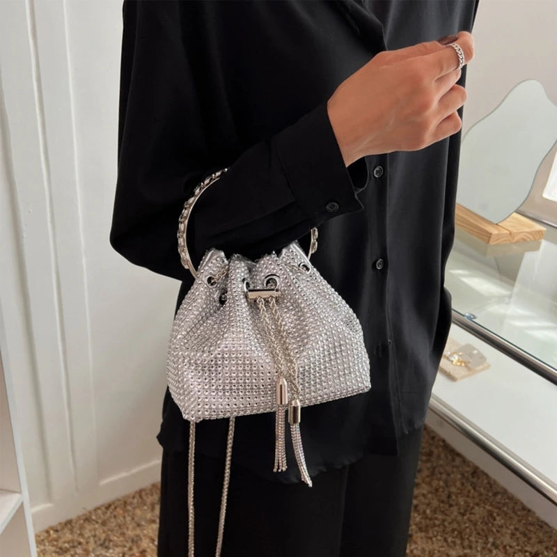 Crystal Rhinestone Evening Bag Crossbody Clutch Handbag