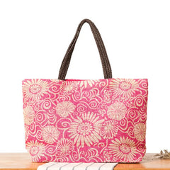 Large Capacity Beach Bag Casual Straw Bag One Shoulder Woven Bag